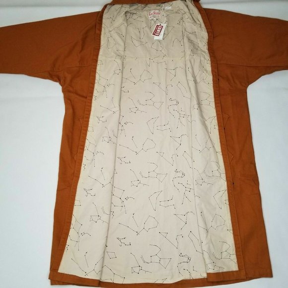 Levis Vintage Clothing Mens 1940s Parka Jacket Size Medium Long Overcoat Brown - Picture 7 of 8